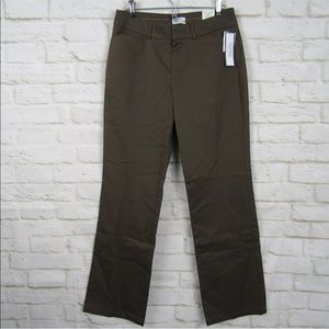 NWT Dockers Ideal Fit Pant 6 Brown Trousers Curvy